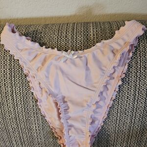 Women’s Pink Ruffled Bikini Bottom